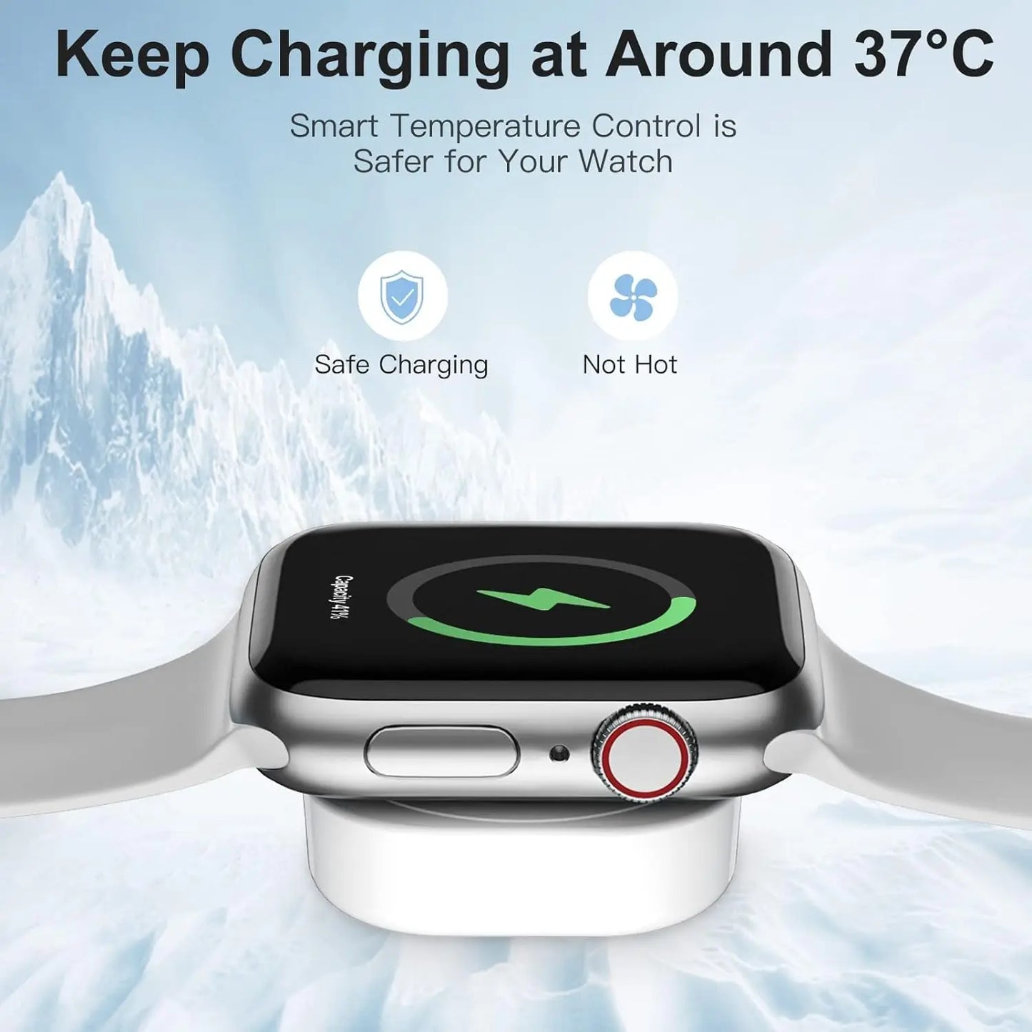 2024 Magnetic Wireless USB A Fast Charger for Apple Watch Ultra Series 9 8 7 6 SE Type C Cable Charging for iWatch Series 5 3 2