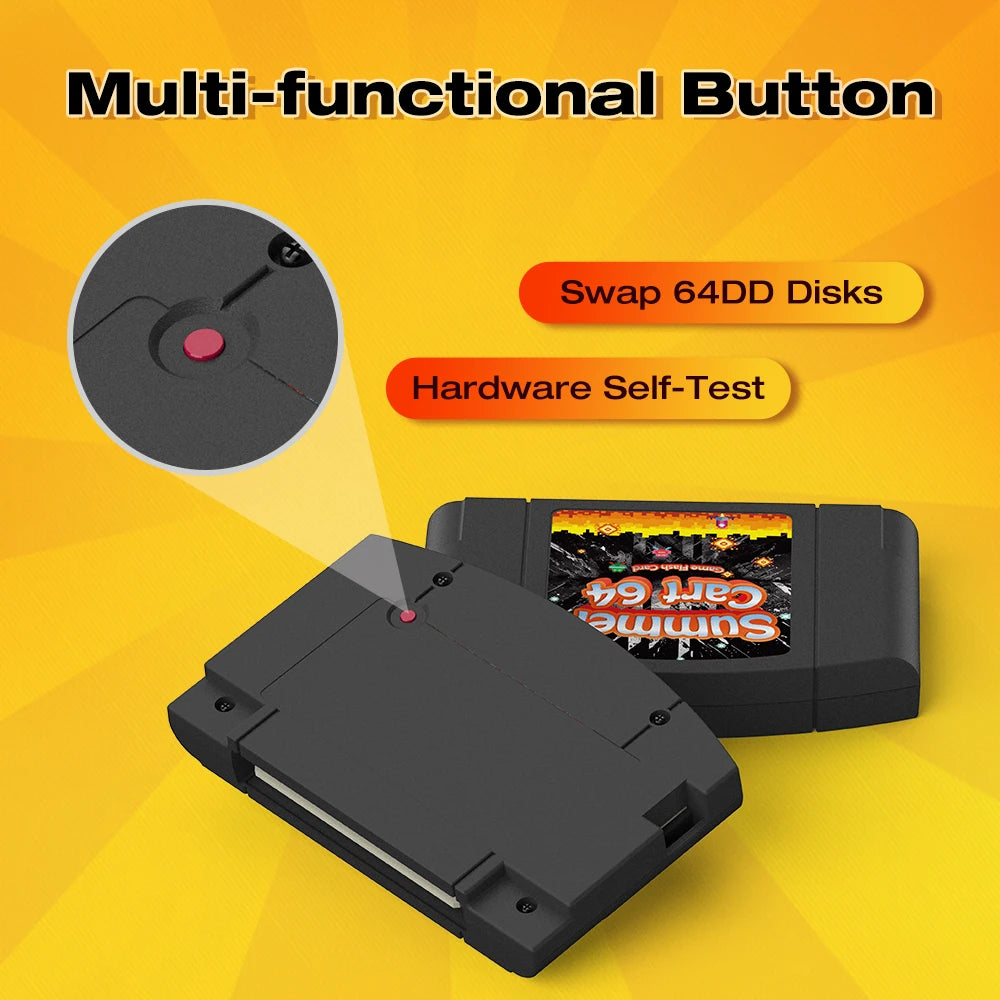 Retro SummerCart64 Game Card 700+ in 1 Game Cartridge for Nintendo 64 N64 Video Game Console Region Free With 8GB card