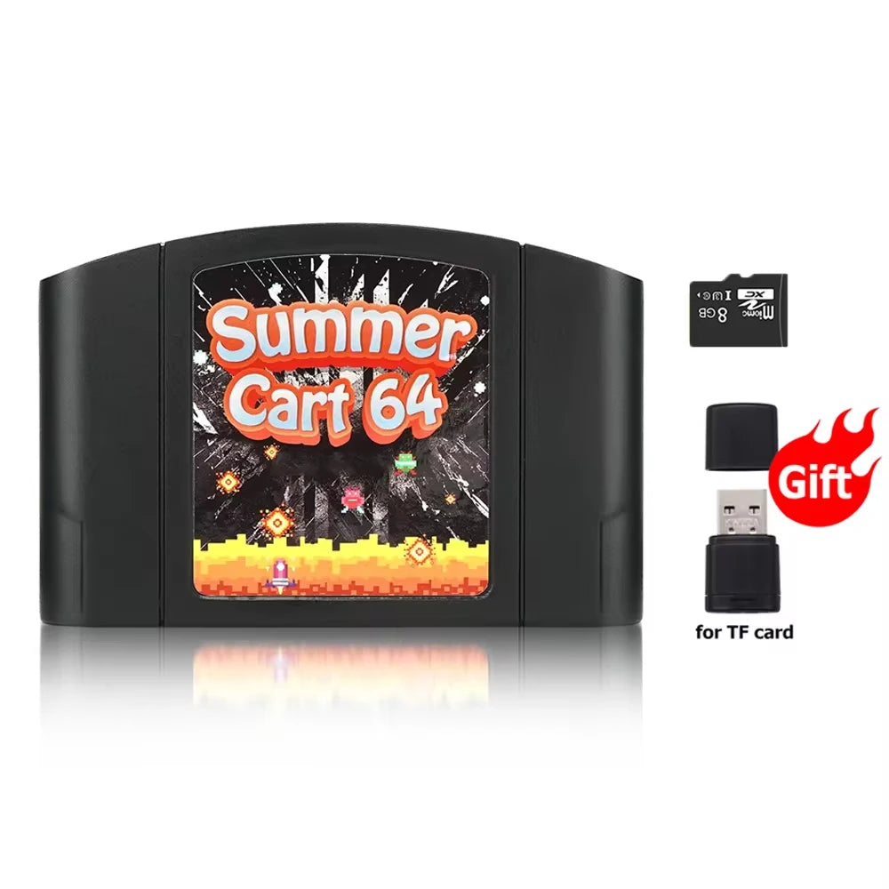 Retro SummerCart64 Game Card 700+ in 1 Game Cartridge for Nintendo 64 N64 Video Game Console Region Free With 8GB card
